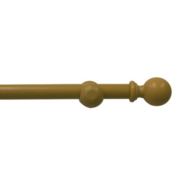 Wooden Eyelet Curtain Pole, 200cm Brown Oak