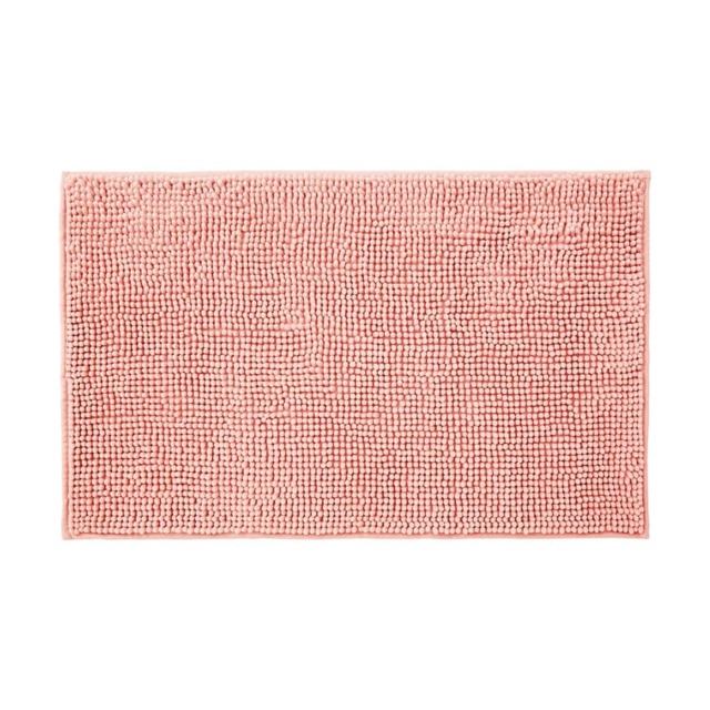 Chenille Bobble Bath Mat Non-Slip 50 x 80cm - Blush Pink