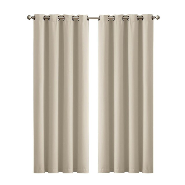 Marlow Blackout Curtains Window Curtain Draperies Pair Eyelet Bedroom Decor White