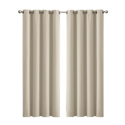 Marlow Blackout Curtains Window Curtain Draperies Pair Eyelet Bedroom Decor White