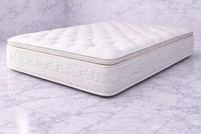 Natural Fillings Pillowtop Pocket Sprung Encapsulated Mattress 4ft Small Double