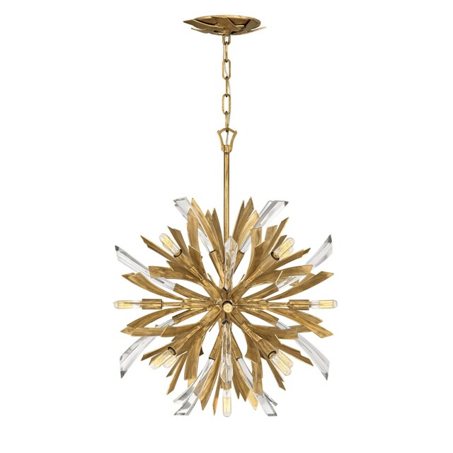 Hinkley Fredrick Ramond Vida 13 Light Small Pendant Burnished Gold