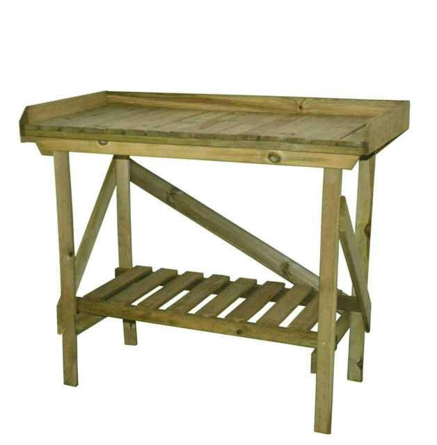 Forest Garden Wooden Gardener's Potting Bench