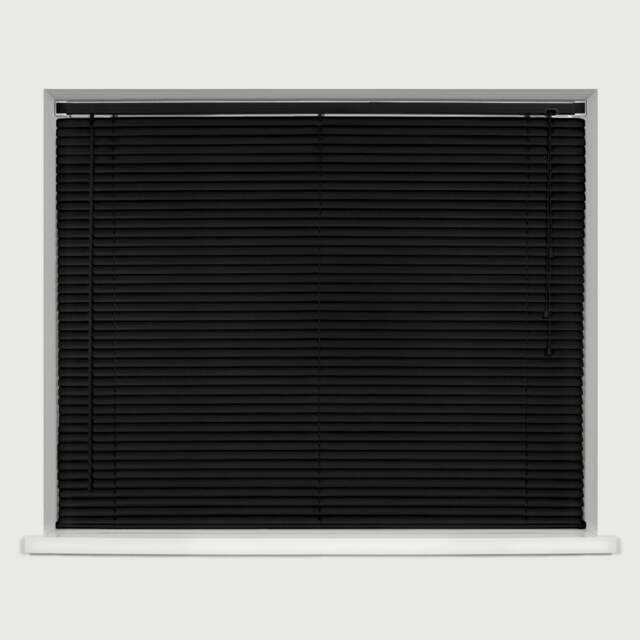 PVC Venetian Blind 150cm x 210cm Black