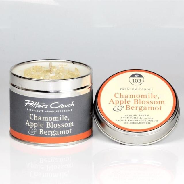 Potters Crouch Scented Candle in Tin - Chamomile, Apple Blossom & Bergamot Multi