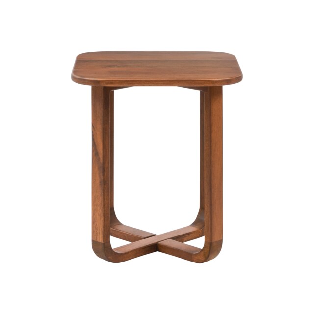 Duchie Square Solid Mango Wood Side Table for Living Room Bedroom