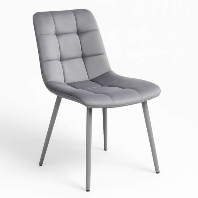 Kitchen Dining Chairs Set Of 6 Grey Tufted Chairs Velvet Chairs Kosy Koala