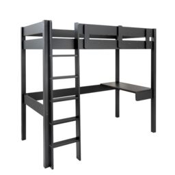 Storm Gaming Station High Sleeper Cabin Bed in Black
