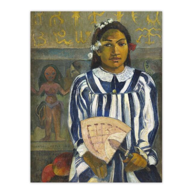 "The Ancestors of Tehamana Paul Gauguin Huge Wall Art Poster Print 24X32"""
