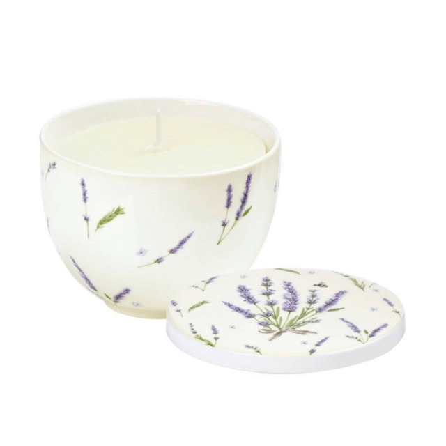 IHR Ideal Home Range Porcelain Votive Cup Candle Lavender Scented Multi