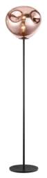 Nina 1 Light Floor Lamp Copper Black