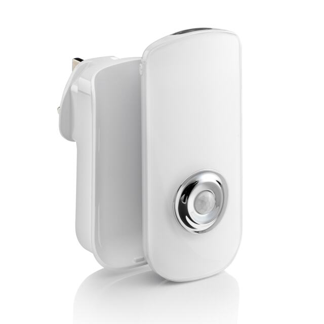 Auraglow Plug In PIR Motion Sensor LED Night Light & Emergency Torch