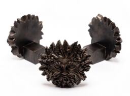 Bronze Green Man Plant Pot Feet - Set of 3 - L5.5 x W8.5 x H8.5 cm Brown