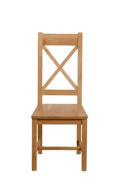 Berkeley Solid Oak Dining Chairs for Dining Room or Kitchen Brown Brown