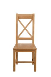 Berkeley Solid Oak Dining Chairs for Dining Room or Kitchen Brown Brown