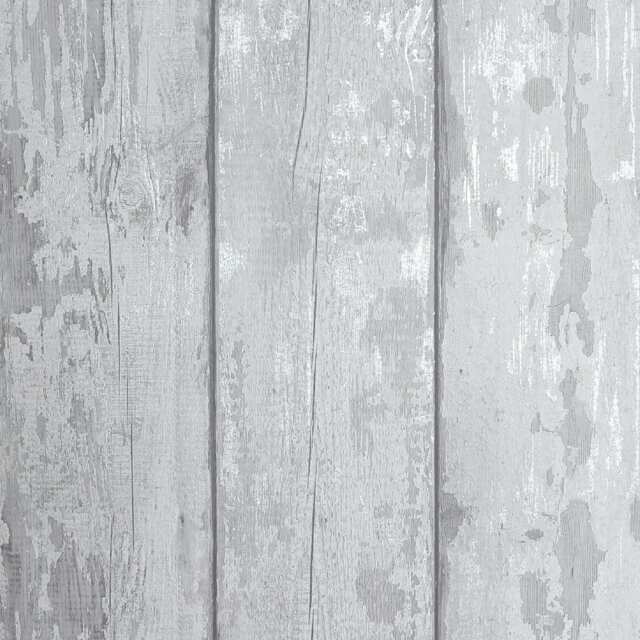 Arthouse Metallic Washed Wood Grey/Silver
