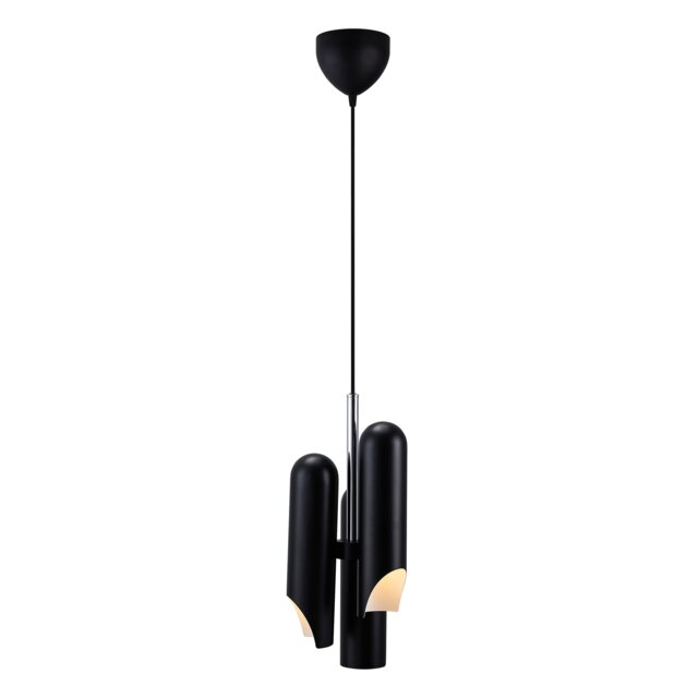 Nordlux Rochelle Indoor Pendant Light Black Metal GU10 Adjustable Head - Mains Powered, IP20