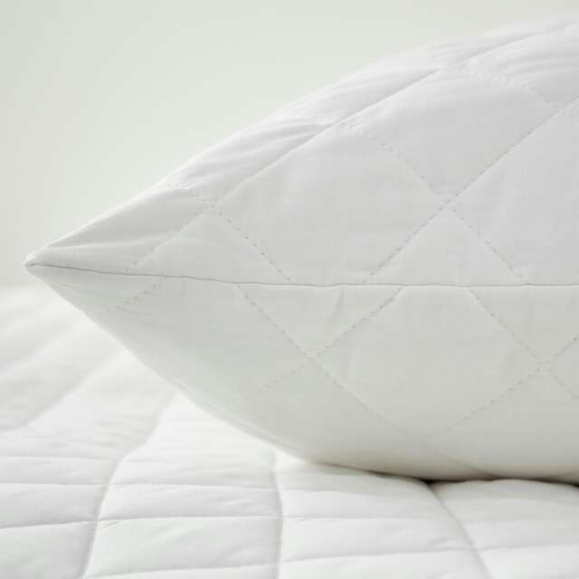 Martex Naturals Cotton Quilted Mattress and Pillow Protector Set White Super King
