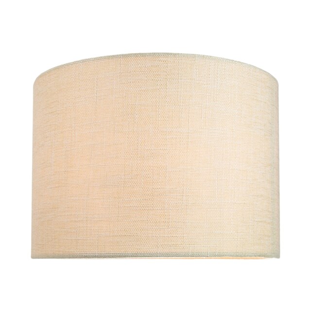 Contemporary and Sleek 10 Inch Cream Linen Fabric Drum Lamp Shade 60w Maximum Cream Cream 1