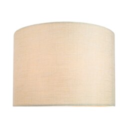 Contemporary and Sleek 10 Inch Cream Linen Fabric Drum Lamp Shade 60w Maximum Cream Cream 1