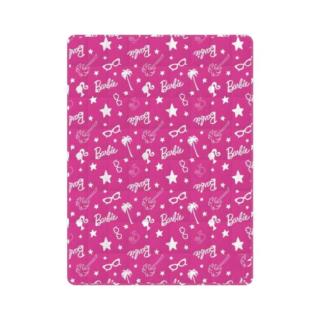 Barbie Childrens/Kids Fleece Weighted Blanket Pink Pink/White 110cm x 170cm 1