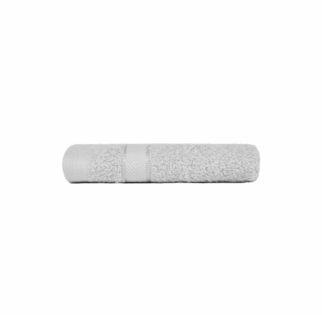 OHS Luxury 100% Cotton 500GSM Bathroom Face Cloth Towel, 30x30cm - Silver