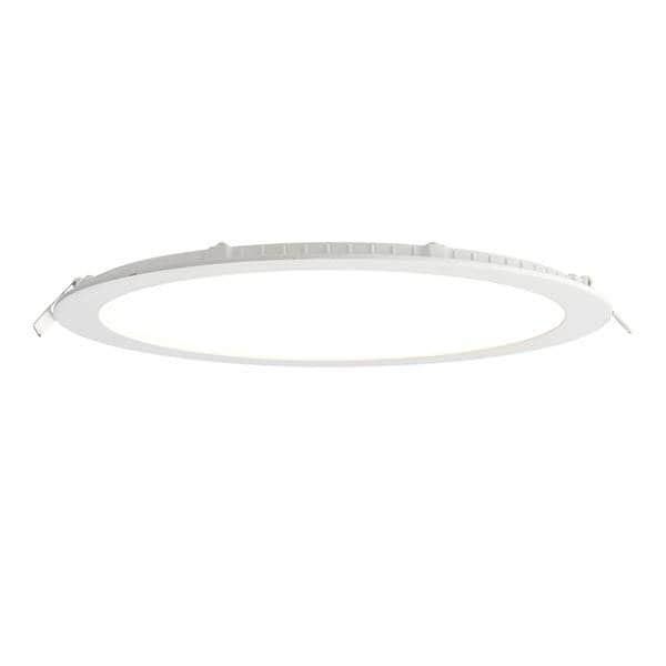 Siriodisc Integrated LED Recessed Light Panel Matt White, Frosted Acrylic