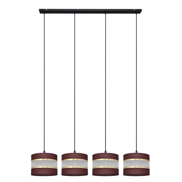 Helen Straight Bar Pendant Ceiling Light Brown, Gold, Black 100cm
