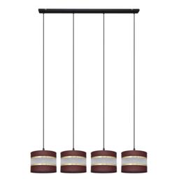 Helen Straight Bar Pendant Ceiling Light Brown, Gold, Black 100cm