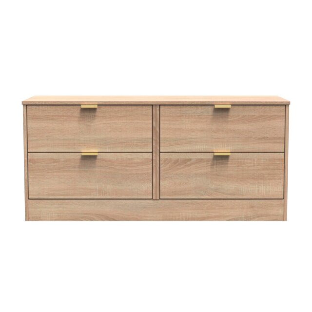 Denver 4 Drawer Bed Box in Bardolino Oak (Ready Assembled) Brown Bardolino Oak