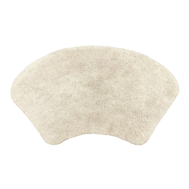 Curved Shower Mat 100% Cotton - Stone