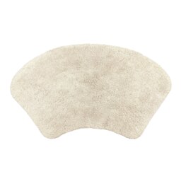 Curved Shower Mat 100% Cotton - Stone