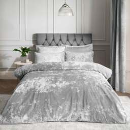 Crushed Velvet Duvet Cover Set