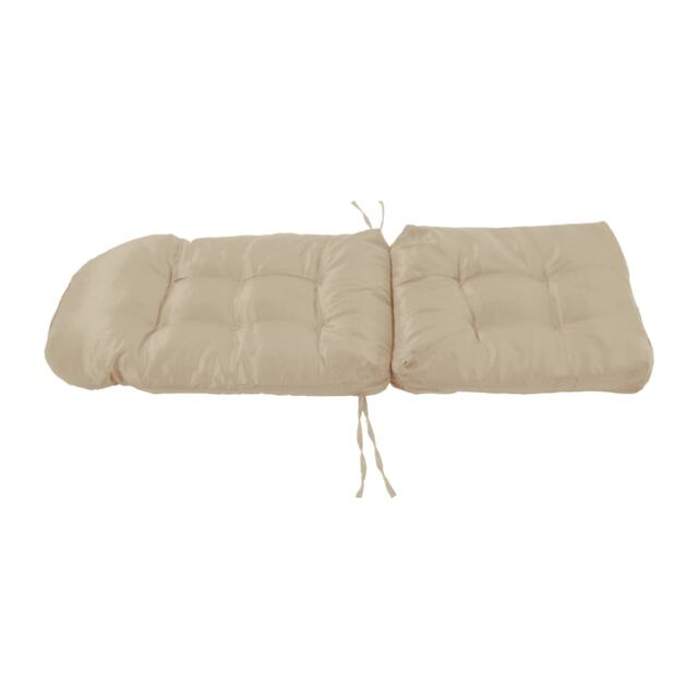 Living and Home Outdoor Waterproof Tufted Swing Seat Cushion, Khaki-125cm Cream