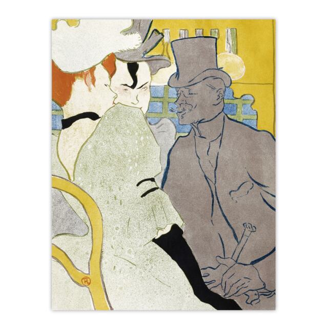 "Englishman at the Moulin Rouge Vintage Wall Art Print Lautrec 12x16"""
