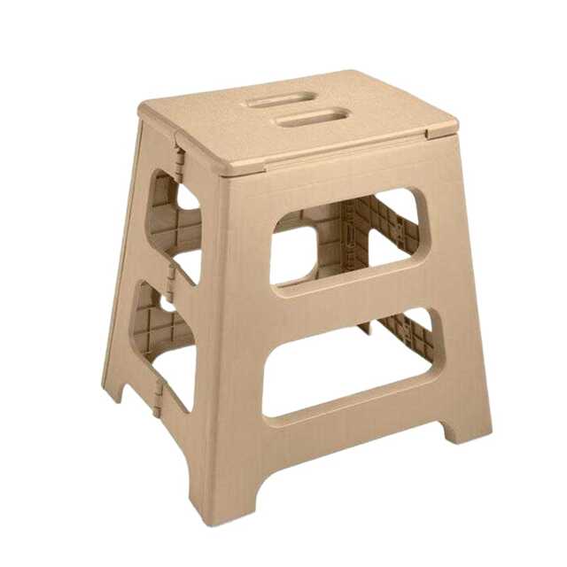 MidOcean Jak Foldable Stool Brown Beige 1