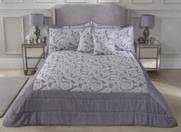 Cavendish Bedspread Silver Grey Grey