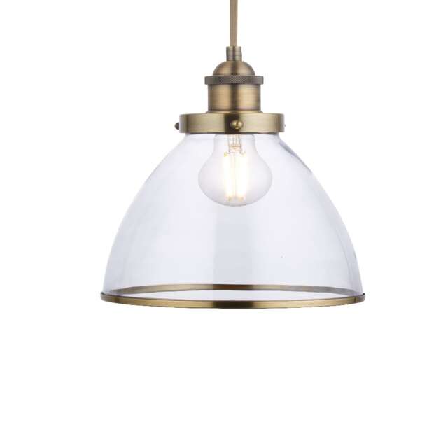 Pagazzi Brunswick Easy-Fit Antique Brass Pendant