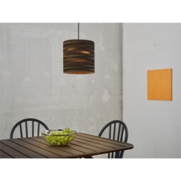 Osram Decor Cardboard Cylinder Pendant Ceiling Light E27 Brown 1x15W LED Modern