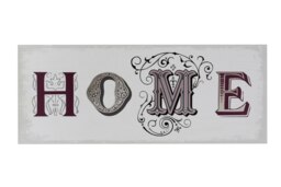 Orsina Home Wall Plaque, Rustic Wooden Sign With Bold “Home” Typography, Natural Wood Finish Adds Warmth