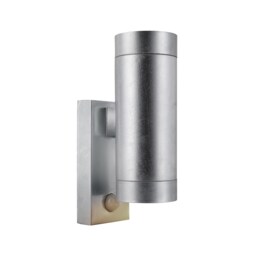 NordluxTin Outdoor Galvanized steel Coastal/Marine Safe Silver Mains Powered, IP54 Silver Galvanized