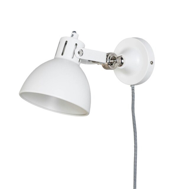 BHS Daria 1 Light Wall Light, White