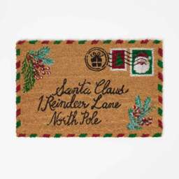 Homescapes Christmas Letter to Santa Doormat - Coir, 40 x 60 cm