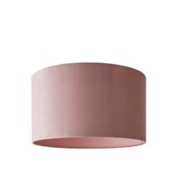 ValueLights Reni Large Pink Velvet Pendant Shade Pink