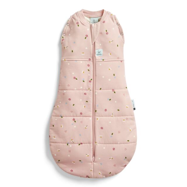 Organic Winter Cocoon Swaddle Sleeping Bag - Blue Dragonflies 2.5 TOG 0-3m