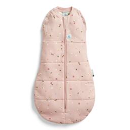 Organic Winter Cocoon Swaddle Sleeping Bag - Blue Dragonflies 2.5 TOG 0-3m