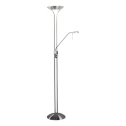 Poppy And Child Floor Lamp Satin Chrome