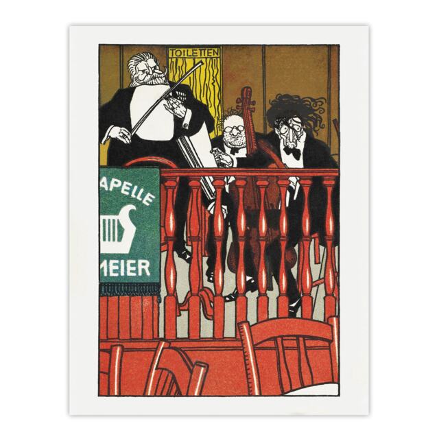 "Salon Orchestra Meier Musicians Moriz Jung Huge Wall Art Poster Print 24X32"""