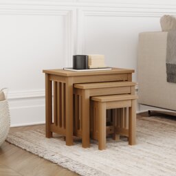 Vida Designs Ashton Nest of Tables 3 Piece Set Nesting Sofa Bedside Side Table
