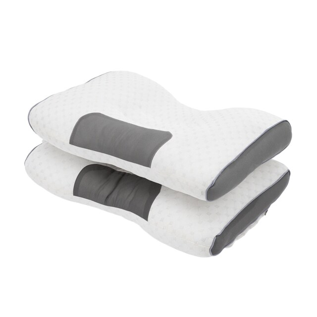 Living and Home Knitted Sleep Support Pillow, Breathable Design- White,2Pcs White